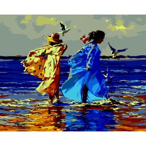 Картина по номерам ZiBi Желто-голубая дружба 40*50 см ART Line (ZB.64216) - Топ Продаж!