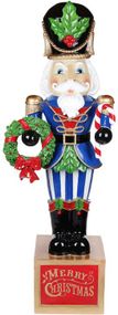 Декоративна фігура "Лускунчик" Merry Christmas 124см, синій
