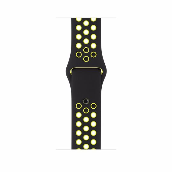 Спортивний ремінець з перфорацією Primo для годинника Apple Watch 42mm / 44mm / 45mm розмір L - Black&Yellow | Зображення 2