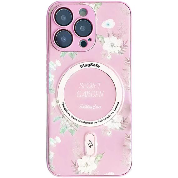 TPU+PC чехол Secret Garden with MagSafe для Apple iPhone 16 Pro Max (6.9") Pink