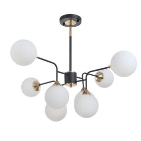 Люстра молекула потолочная в зал E27 60W BK (BL-921C/8)