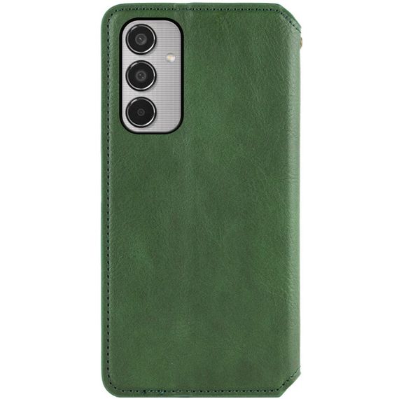 Шкіряний чохол-книжка GETMAN Cubic (PU) для Samsung Galaxy M35 5G Зелений | Зображення 1