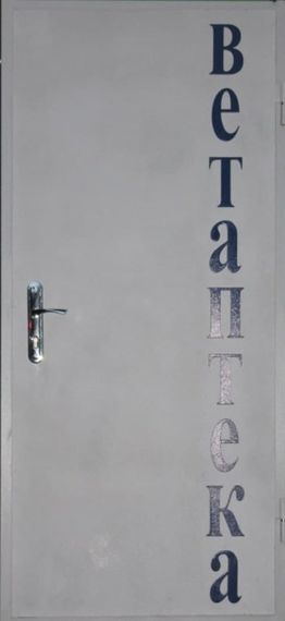 Входная дверь Теплосталь ТС72 технические утепленные (RAL7040) (Р2) (96 * 205П)