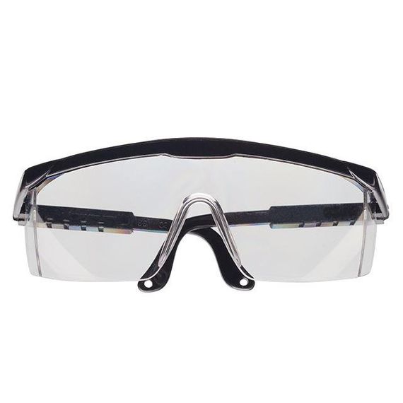 Окуляри захисні прозорі, матеріал лінз полікарбонат, регульовані нейлонові завушники, захист від удару,1