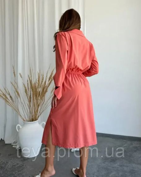 Плаття для жінок колір теракотовий розміри S, M, XXL, XL, L, 3XL FI_008497 | Зображення 2