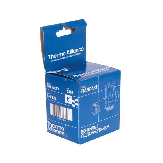 Кран кульовий Thermo Alliance Standart приладовий з подовжувачем 3/4"НВ SD183W20 | Зображення 5