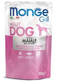 Корм Monge Dog Wet GRILL Maiale влажный со свининой для взрослых собак 100 гр