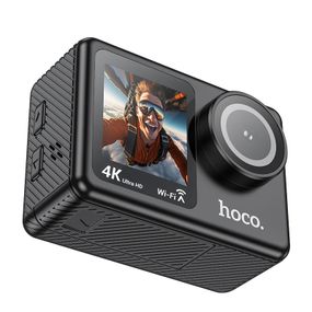 Экшн-камера 4K Hoco DV101 Dual color screen Sports 16 МП HDMI и Wi-Fi до 128 ГБ