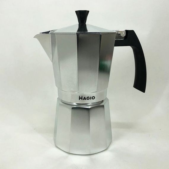 Гейзерная кофеварка Magio MG-1003 450 мл, кофеварка для индукционной плиты, гейзер для кофе | Зображення 9