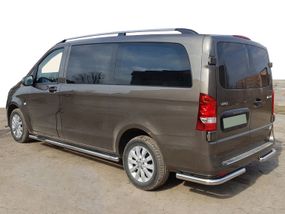 Задняя защита углы AK003 (нерж.) для Mercedes Vito / V W447 2014-2024 гг