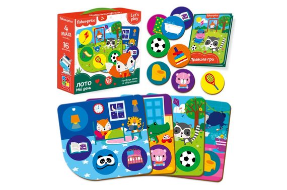 Настільна гра "Fisher Price. Лото. Мій день" VT2910-02 VladiToys