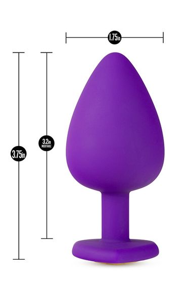 Анальна пробка TEMPTASIA BLING PLUG LARGE PURPLE, Фіолетовий | Зображення 3
