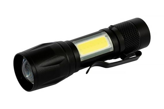 Фонарь ручной Vertvoll - 2LED (1COB) x 1Вт Li-ion | Зображення 1