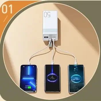 Повербанк Remax 50000mAh 22.5W с быстрой зарядкой 2хUSB/Type-C 5A PD/QC3.0 (RPP-321) | Зображення 2