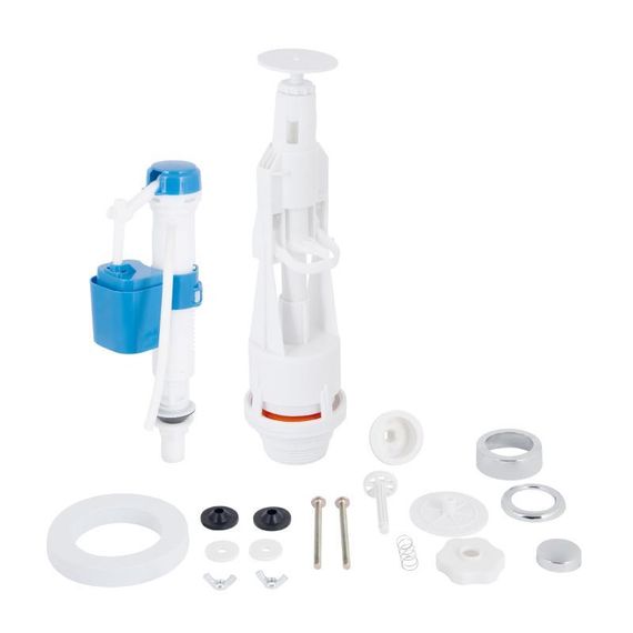 Lidz LT06 Комплект арматура з клапаном нижнього подавання 1/2, хром кнопка | Зображення 5