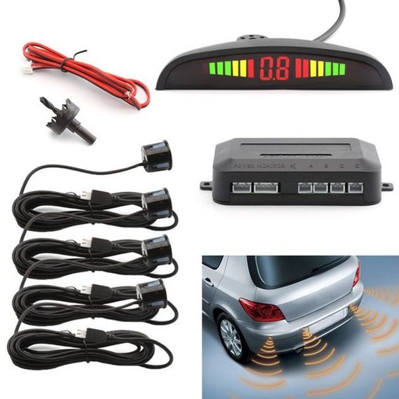 Парковочная система на 4 датчика парковки парктроник Assistant Parking Sensor ZS-14 | Зображення 3