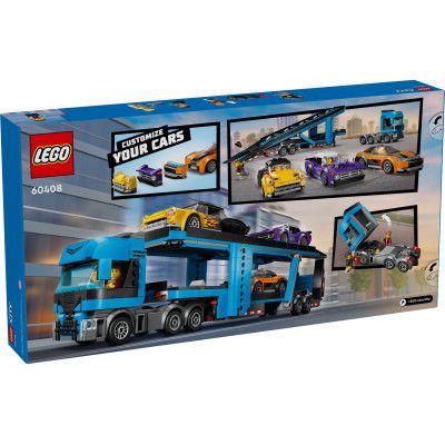 Конструктор LEGO City Грузовик-транспортер со спортивными авто (60408) | Зображення 1