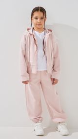 Костюм кофта+штани для дівчинки 851047 140 см Пудровий shop (2000999436604)