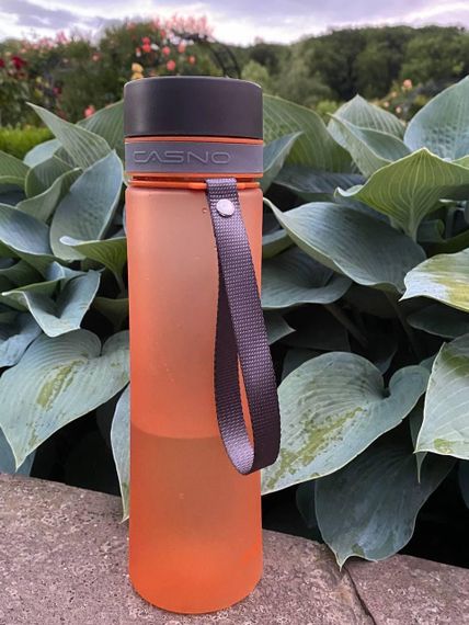 Пляшка для води CASNO 1000 мл KXN-1111 Помаранчева | Зображення 4