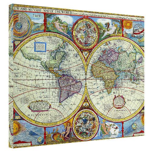 Картина на холсте Картография 40x50 см (H5050_RET002)