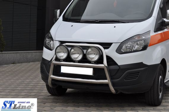 Кенгурятник WT022 (нерж.) для Ford Custom 2013-2024 рр | Зображення 2