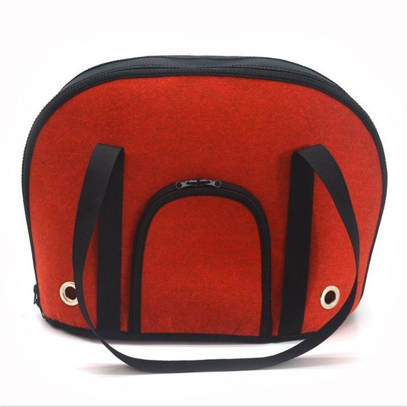 Сумка переноска Zoo-hunt Остин для котов и малых пород собак №1 23х40х31 см красная | Зображення 5