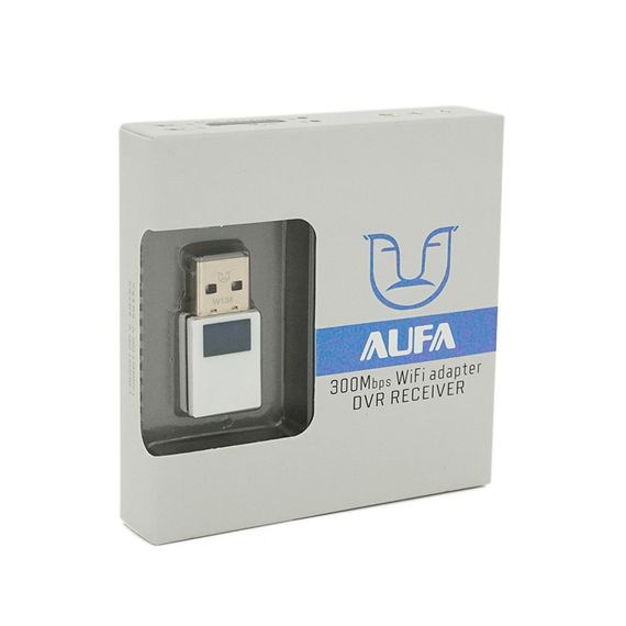 Бездротовий мережний адаптер Wi-Fi-USB AUFA AF-300, 802.11bgn, 300Mbps, 2.4GHz, WIN7/8/10/11/MAC/LINUX, Blister | Зображення 1