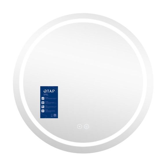 Дзеркало Qtap Mideya R800 з LED-підсвічуванням Touch, з антизапотіванням, димером QT2078NCR8080W | Зображення 3