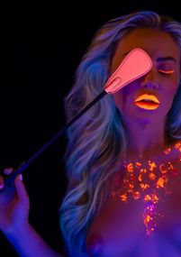Стек Taboom Glow In the Dark, светится в темноте, розово-черный, 49 см sexstyle