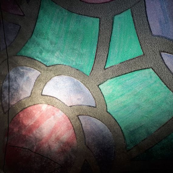 Пленка самоклеющаяся (самоклейка) d-c-fix 200-5459 0,90х 1м. витражная  мозаичные цветы | Зображення 1