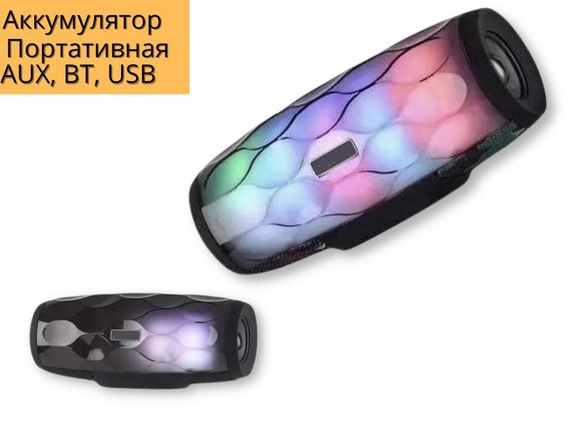 Портативна колонка XPRO RGK-210 10Вт USB, AUX, FM, Bluetooth чорна (RGK-210) | Зображення 1