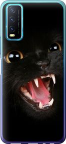 Чехол на Vivo Y20 Чёрная кошка "932u-2078-17620"