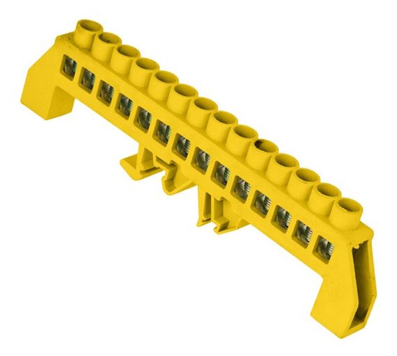 Універсальна Шина ізольована «N» на DIN-рейку ШЛС 8х12-14 жовтий Ny95503152