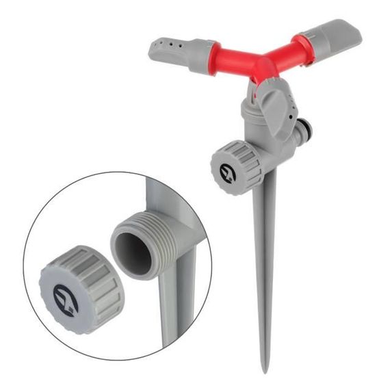 Дощувальний пристрій круговий з головкою, що обертається, на кілку INTERTOOL GE-0054