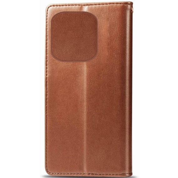 Шкіряний чохол-книжка GETMAN Gallant (PU) для TECNO Spark 10 Pro Коричневий | Зображення 4