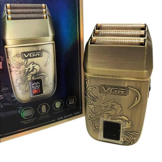 Электробритва аккумуляторная с тремя бреющими головками VGR V-349 Золото
