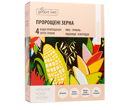 Пророщені зерна вівса, ячменю, пшениці, кукурудзи 100г. (стіки 10 по 10гр.)