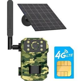 Камера для охоты на солнечной батарее A8S 4G, датчик движения, камуфляж