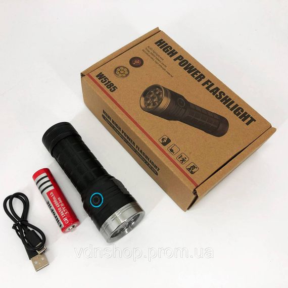 Фонарь военный зсу, Армейские тактические фонари, Фонарь переносной с лед лампой Удобный ручной HS-55 | Зображення 7