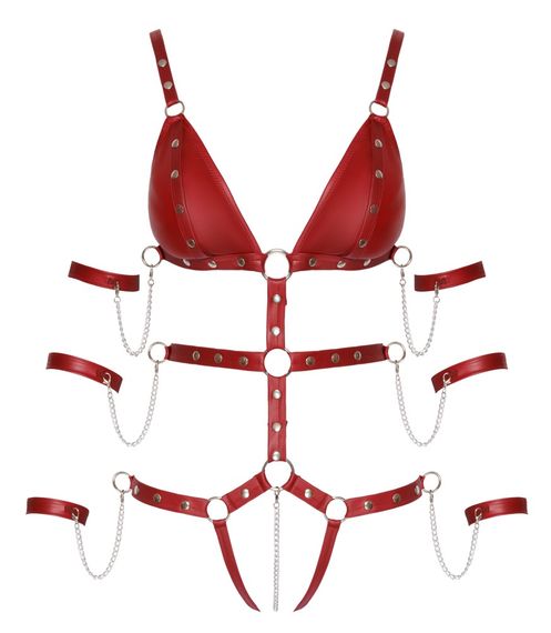 Боді - 2480514 Bad Kitty Strap Body, red L | Зображення 6