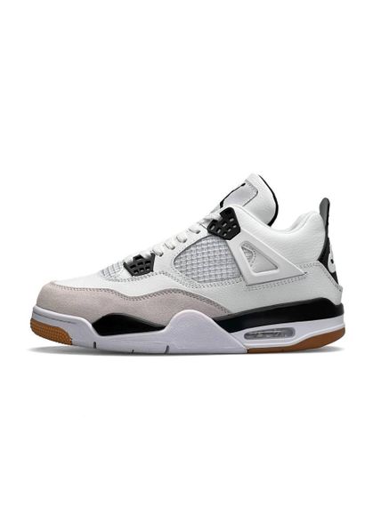 Кросівки Air Jordan 4 Retro M White Grey Gum , В'єтнам A1230 44 28 | Зображення 1