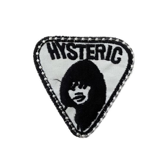 Нашивка на одяг (термо) Hysteric 62*62 мм Чорний з білим