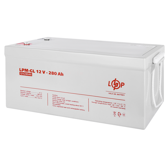 Акумулятор гелевий 12V, 65 Ah, довге автономне живлення, LPM, LPM-GL (345612149_21785) | Зображення 2