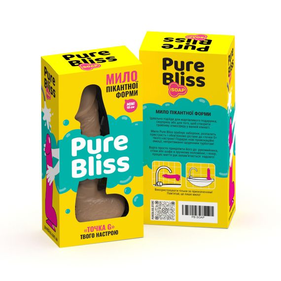 Мыло член на присоске Pure Bliss MINI коричневый, 15 см sexstyle | Зображення 7