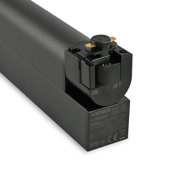 Світлодіодний світильник трековий VIDEX TR06 30W 4100K 220V чорний | Зображення 5