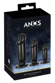 Набор анальных фаллоимитаторов ANOS Butt plug training kit wi Sex Aura