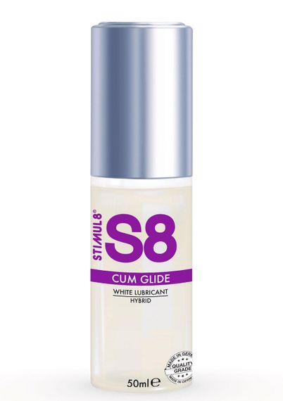 Лубрикант - S8 Hybrid Cum Glide White Lubricant, 50 мл Sex Aura