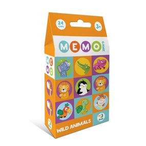 Настольная карточная игра для детей "Дикие животные" 301238, 12 фишек