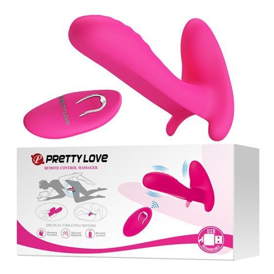 Вибратор - Pretty Love Remote Control Massager Pink Sex Aura
