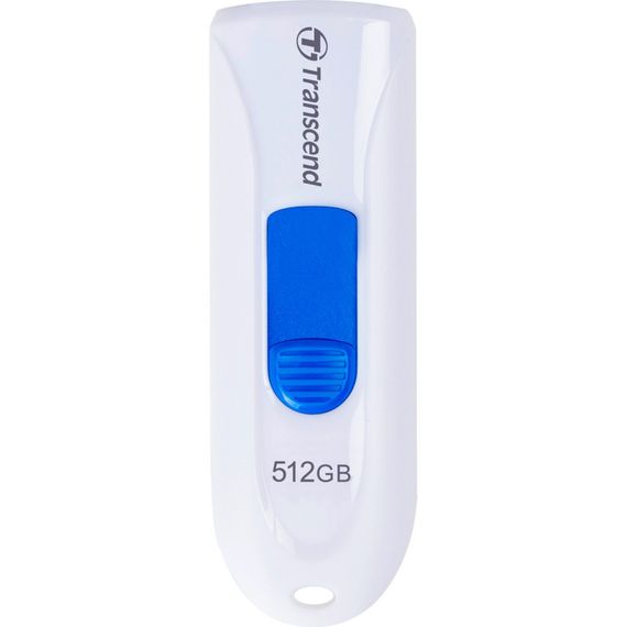USB флеш накопичувач Transcend 512GB JetFlash 790 White USB 3.1 (TS512GJF790W) | Зображення 1